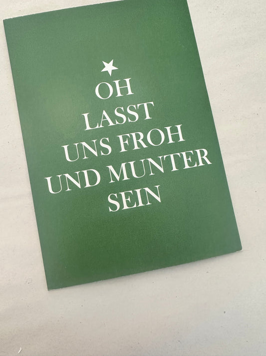 Liebevoll gestaltete Postkarte zu Weihnachten – Grußkarte für Freundin oder Familie