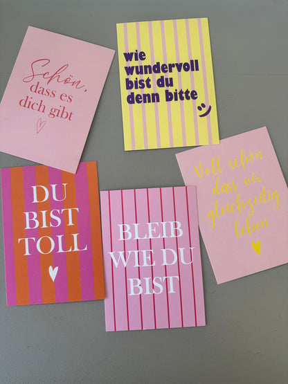 Postkarten Set Freundin