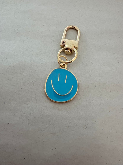 Schlüsselanhänger Smiley bunt