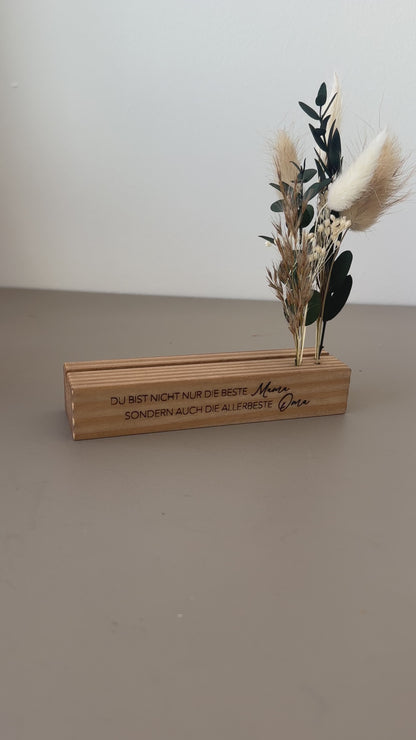Muttertagsgeschenk | Kartenständer | Blumenleiste