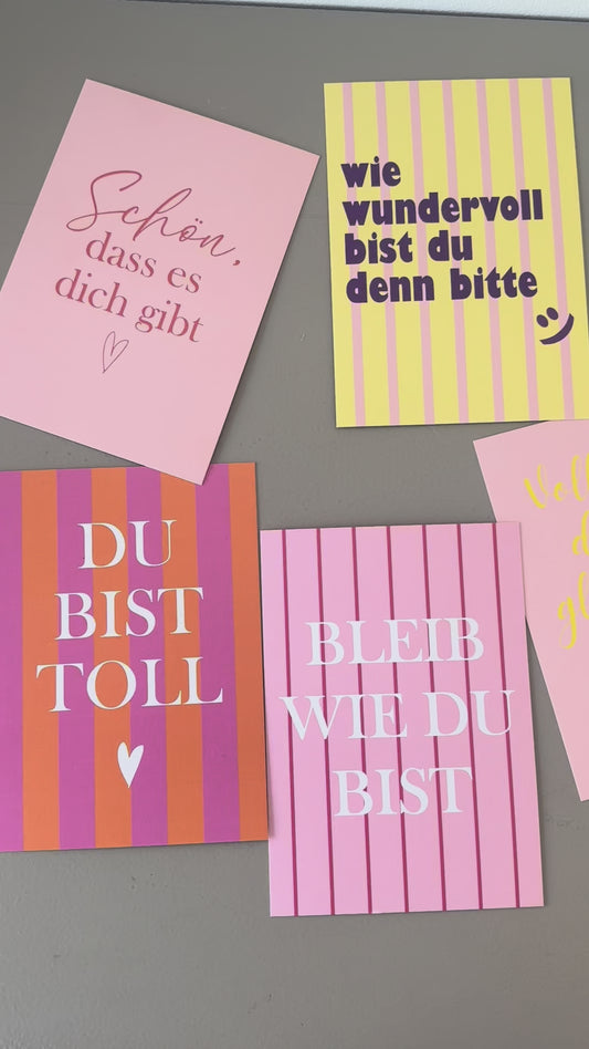 Postkarten Set Freundin