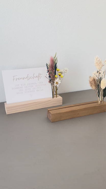 Mini Blumenleiste und Fotohalter Querformat