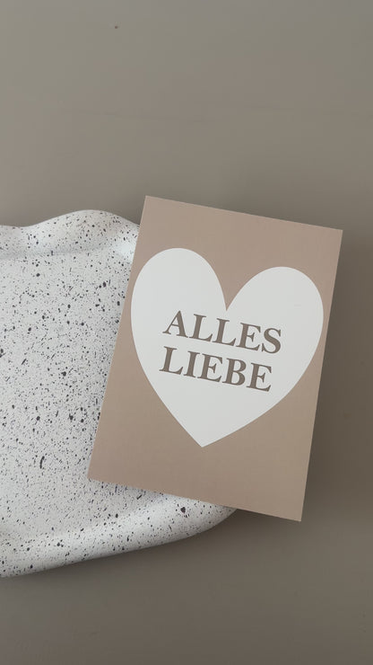 Postkarte Alles Liebe