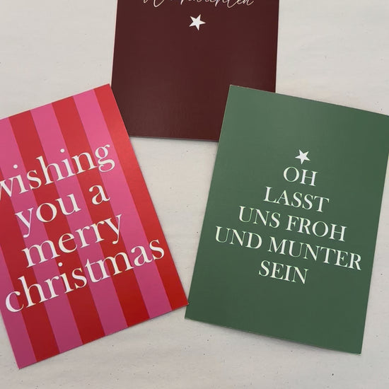Weihnachtskarte Grußkarte Postkarte verschiedene Designs