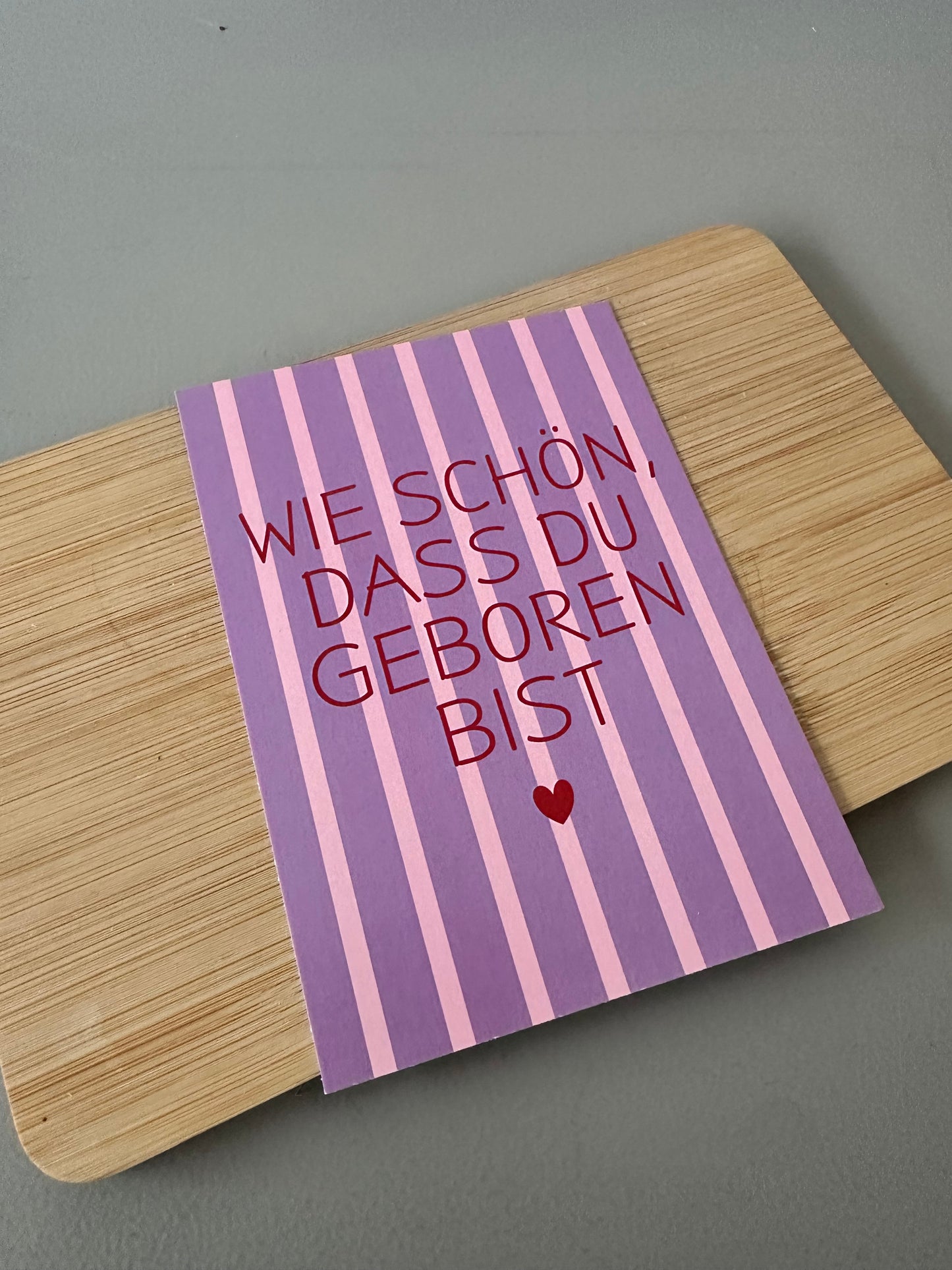 Postkarte wie schön, dass du geboren bist