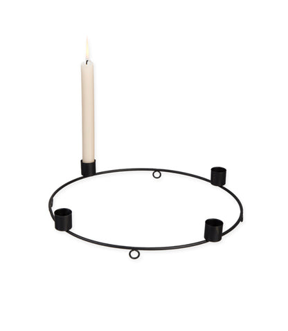 Advent wreath metal ring for hanging or standing