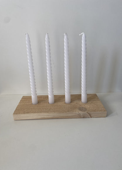 Candle board made from recycled wood | advent wreath