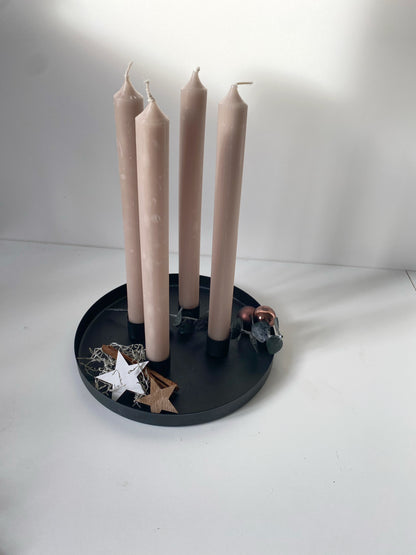Metal candle holders for Advent wreaths | magnetic