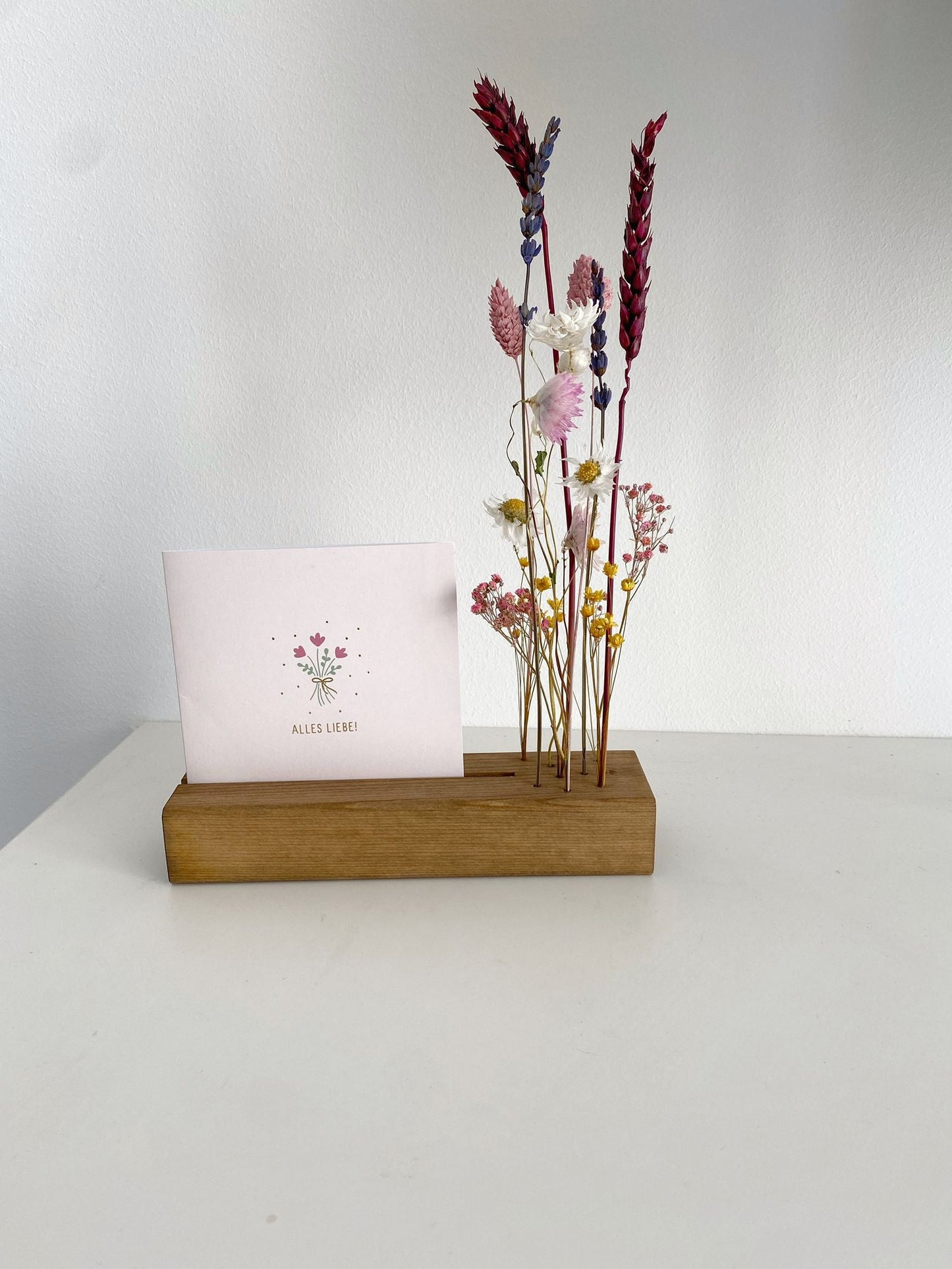 Blumenleiste und Foto-/Kartenhalter mit Trockenblumen - Wohnaccessoires - bestellen und kaufen