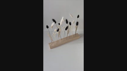 Flowergram mit Trockenblumen | schwarz weiß
