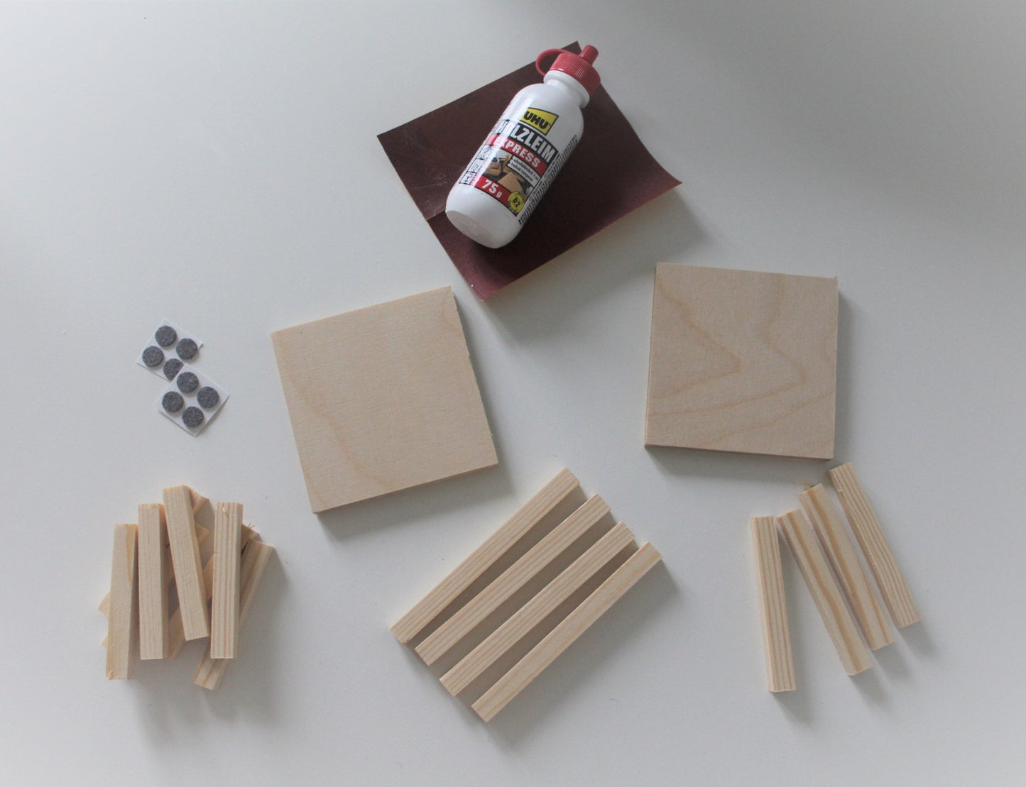 DIY-Set - Kerzenhalter aus Holz 2er Set - DIY