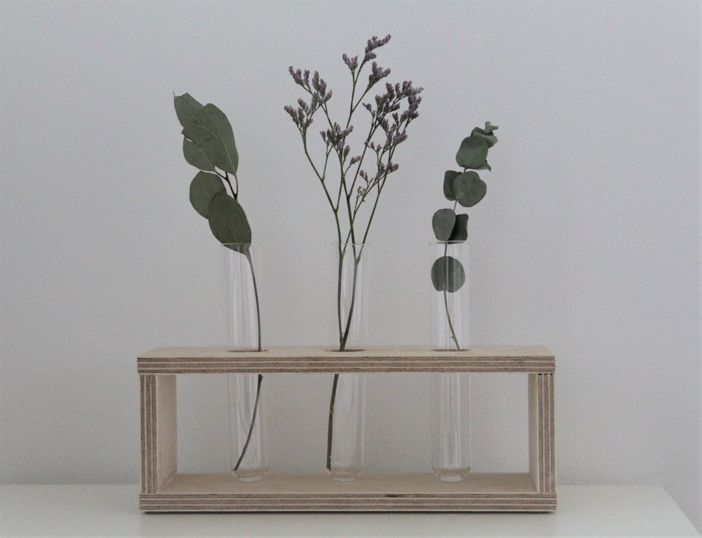 DIY-Set - Kerzenhalter und Reagenzglashalter aus Holz - DIY
