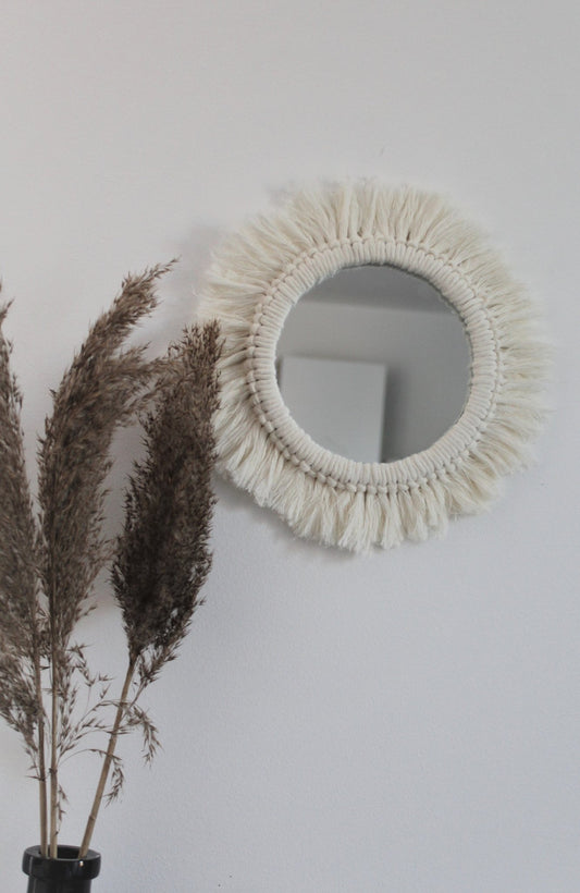 DIY-Set - Makramee Spiegel mit Fransen - DIY