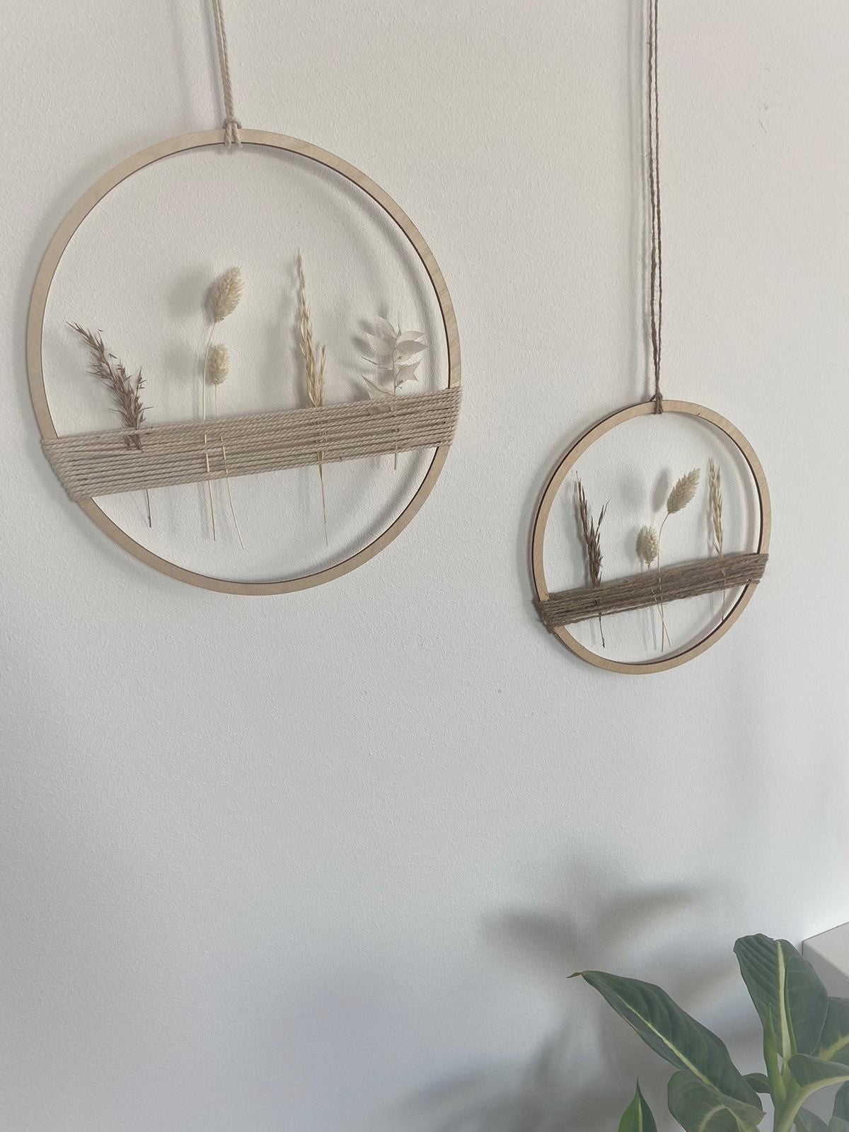 DIY-Set - Ring mit Trockenblumen und Gräsern - DIY