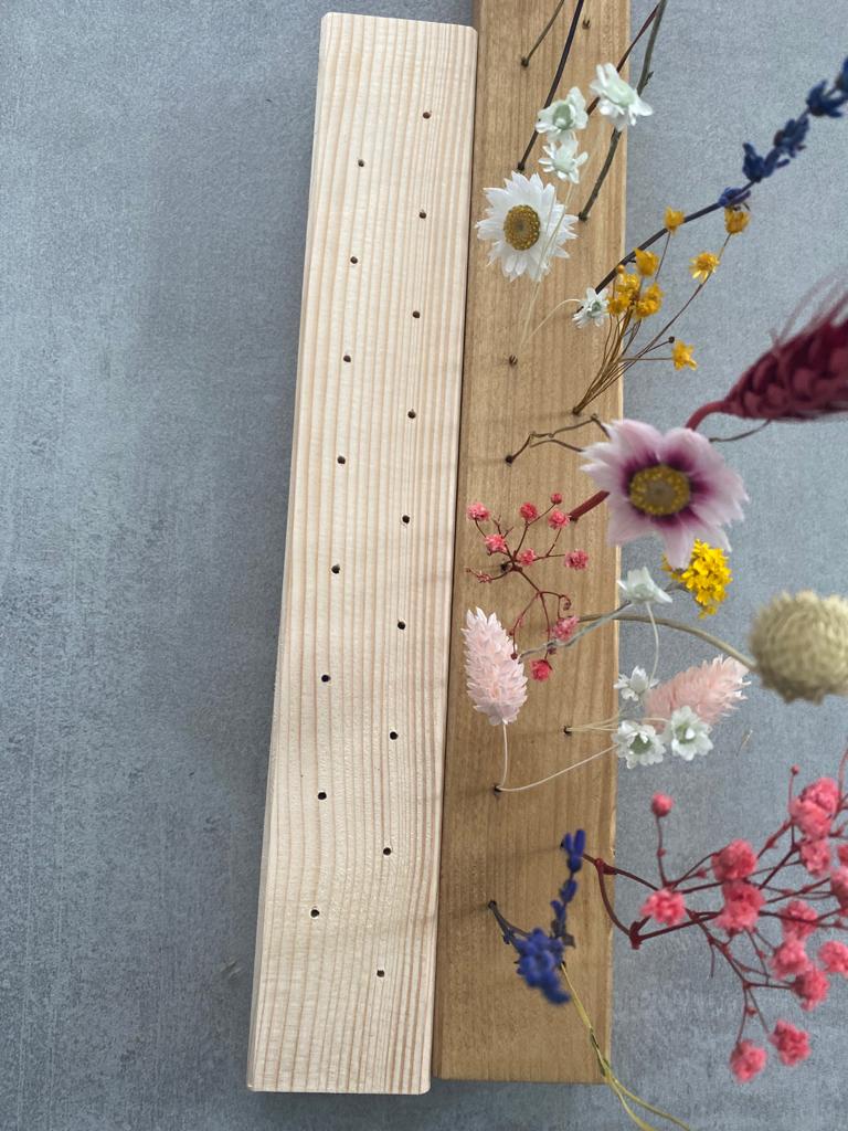 Flowergram mit Trockenblumen | Blumenwiese | bunt - Wohnaccessoires