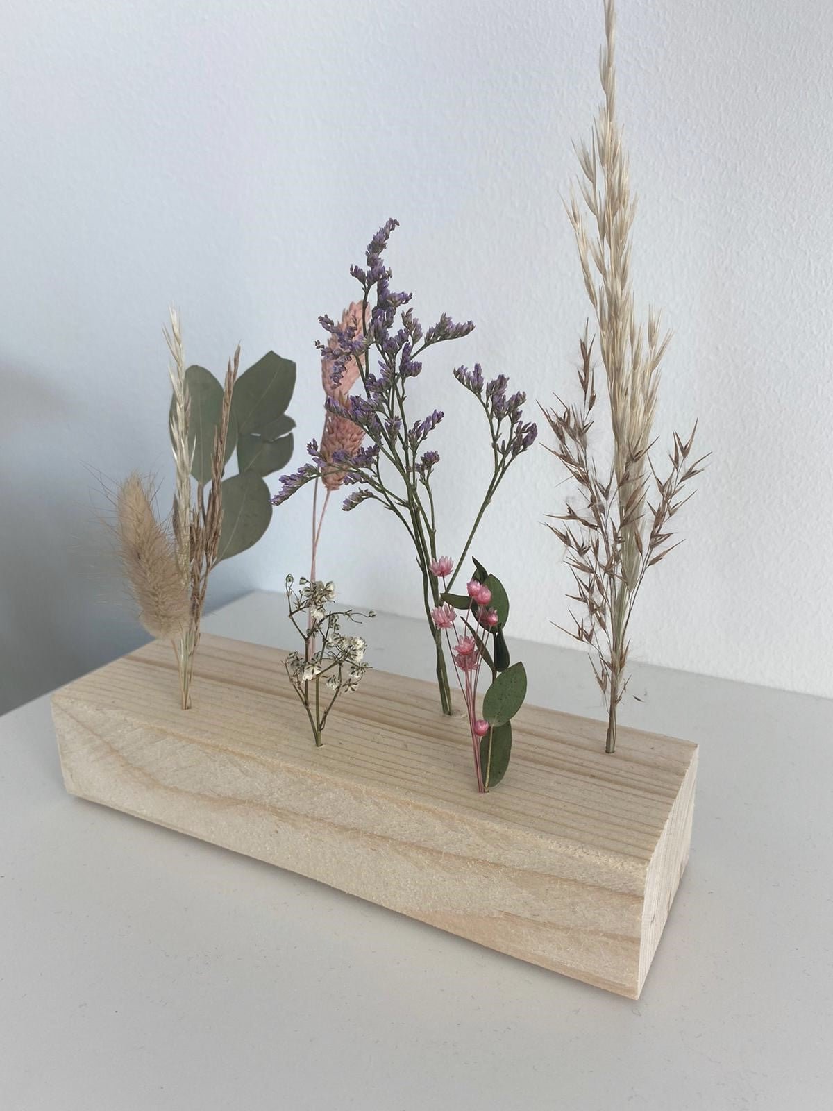 Kerzenbrett und Blumenwiese - Wohnaccessoire