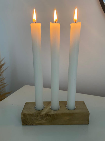 Kerzenbrett und Blumenwiese - Wohnaccessoire
