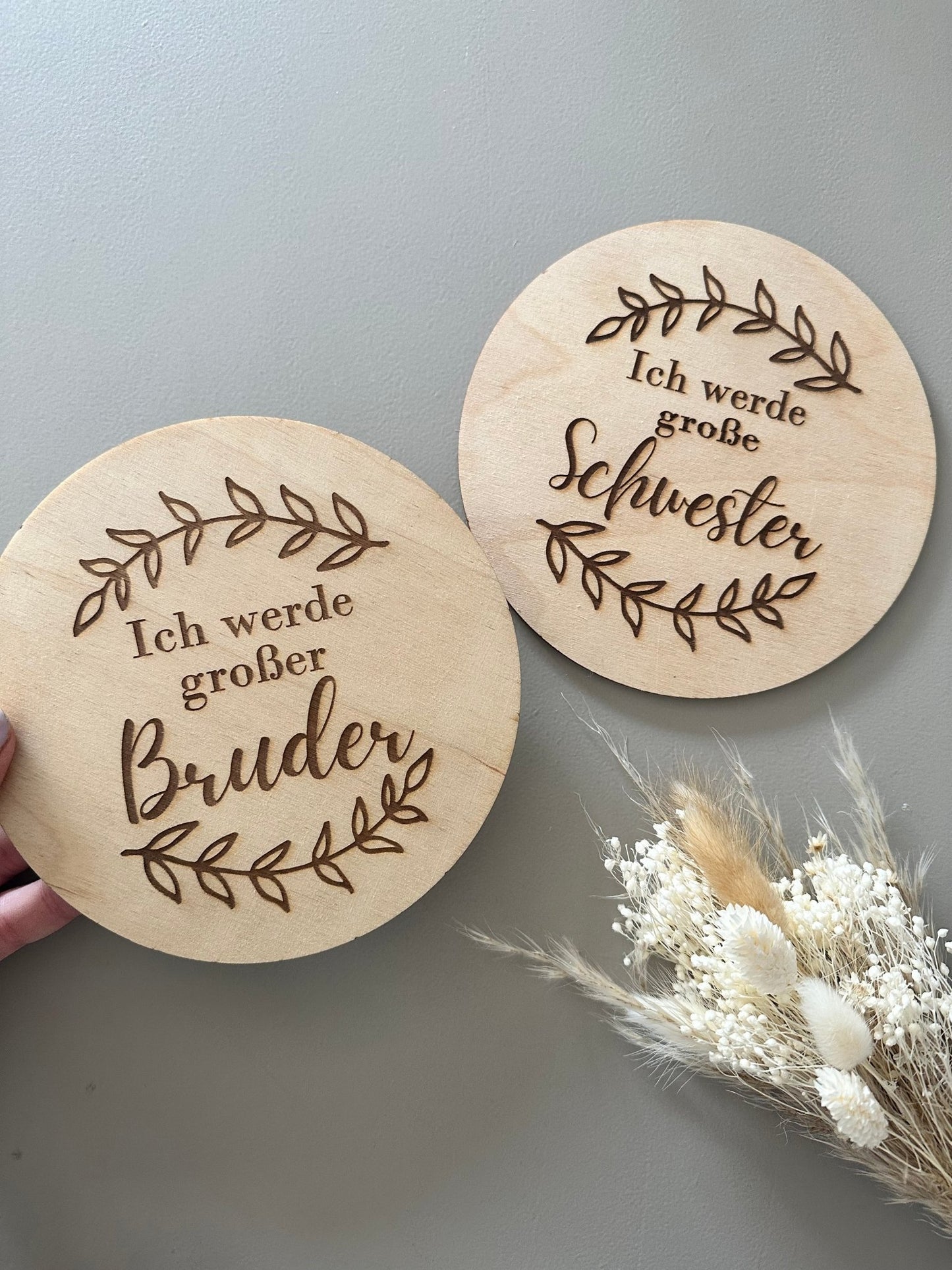 personalisiertes Holzschild - Wohnaccessoire