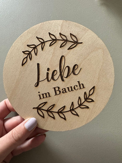 personalisiertes Holzschild - Wohnaccessoire